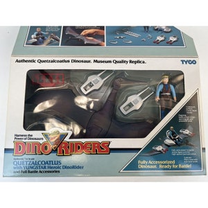 TYCO Dino Riders Quetzalcoatlus & Yungstar New In Open Box With Mini-Comic 1987 image 4