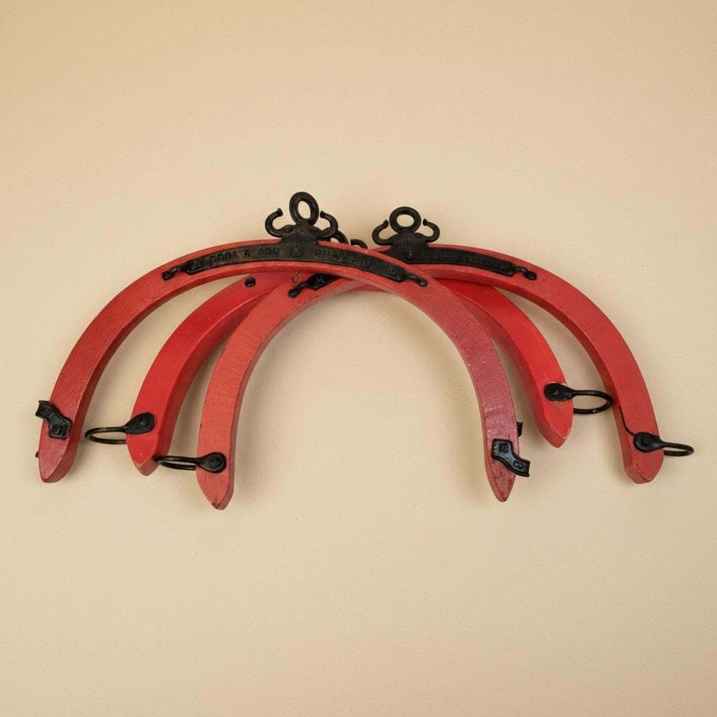 3 1895 Louden Horse Drawn Harness Whiffle Tree Yoke Farm Decor