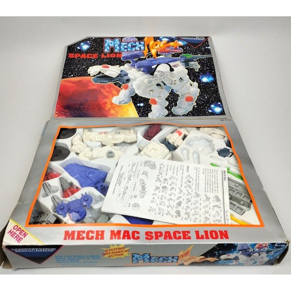 Mech Mac Space Lion Robot Open Box Vintage Radio Shack Multimag
