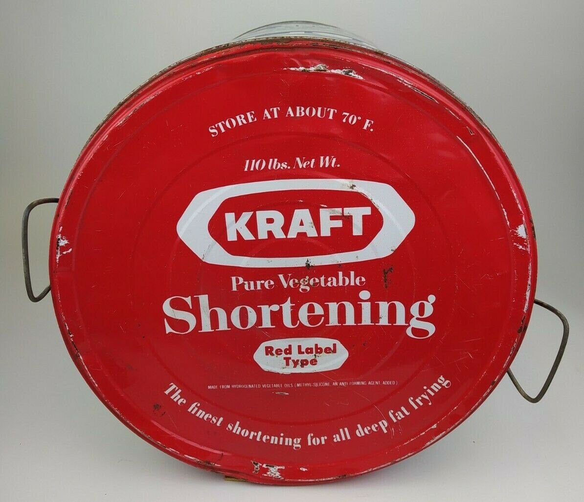 HUGE 20 110lbs KRAFT Pure Vegetable Shortening Tin Etsy