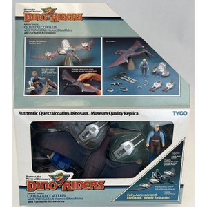 TYCO Dino Riders Quetzalcoatlus & Yungstar New In Open Box With Mini-Comic 1987 image 2