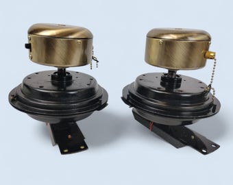 2 motores nuevos para ventilador de techo Codep, par, negro, latón antiguo, serie AC.