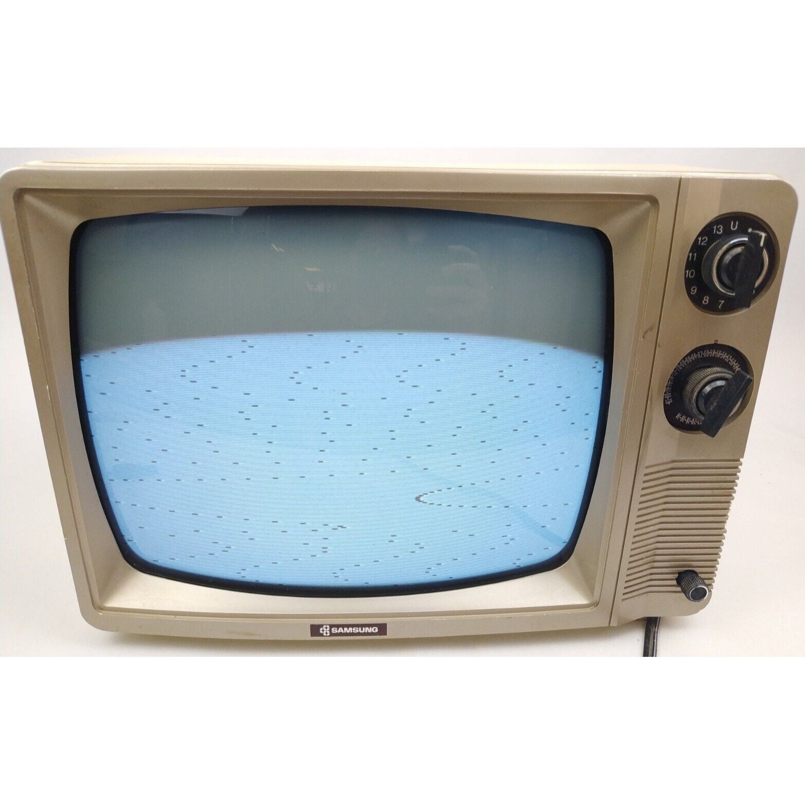 1985 Samsung 12 Portable Dial CRT B&W TV BT307MR Retro Gaming 12v Korea  Vhfuhf - Etsy