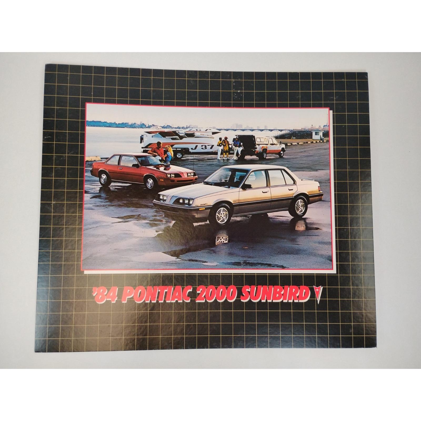 1984 PONTIAC 2000 Sunbird Showroom Dealer Advertisement 17x20 1984 PONTIAC 2000 Sunbird Showroom Dealer Advertisement 17x20
