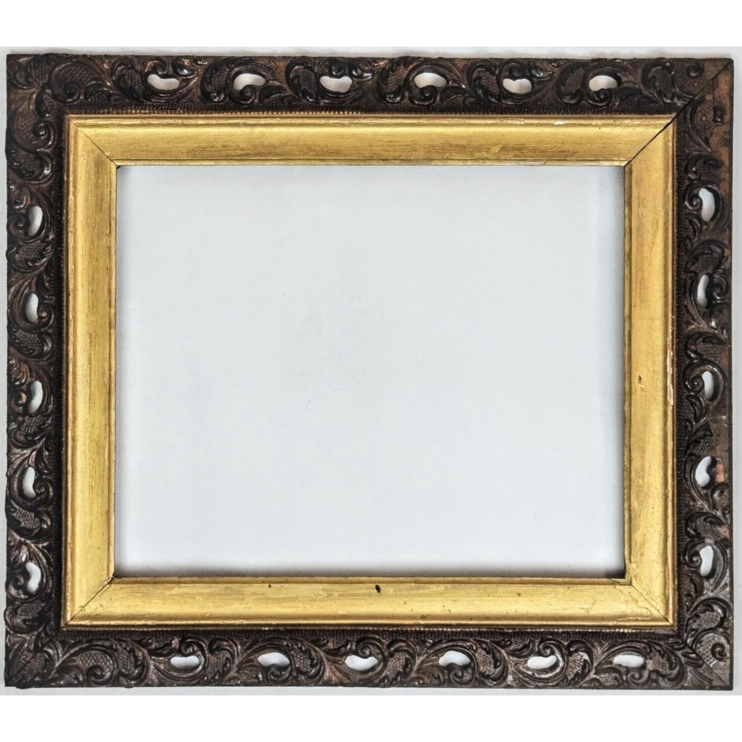 アンティークのパースフレーム Antique Solid Wood Frame Gesso Ornate 30x26