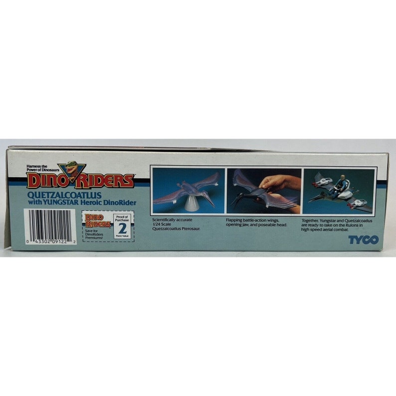 TYCO Dino Riders Quetzalcoatlus & Yungstar New In Open Box With Mini-Comic 1987 image 9