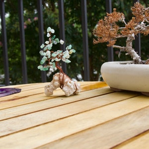 Holiday Gift Tree of life sculpture with Aventurine Christmas Gift Wired Tree of Life Healing stone tree of life on Sale