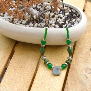 Holiday Green beaded Necklace Christmas gift fancy choker Necklace best stylish gift for her on holiday shop sales with 30% off on sale