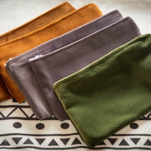trousse in velluto con fodera in cotone fantasia (varie misure e colori disponibili)