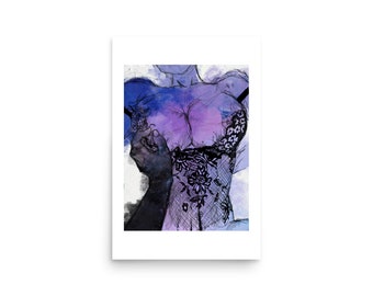 Her No. 01, Wall Art, Erotic Poster, Sexual Illustration, Sex Illustration, Sketch,