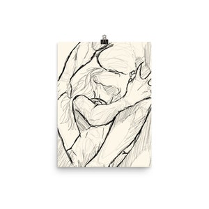 Love No. 08, Wall Art, Erotic Poster, Sexual Illustration, Sex Illustration, Sketch, image 5