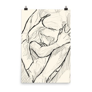 Love No. 08, Wall Art, Erotic Poster, Sexual Illustration, Sex Illustration, Sketch, image 8