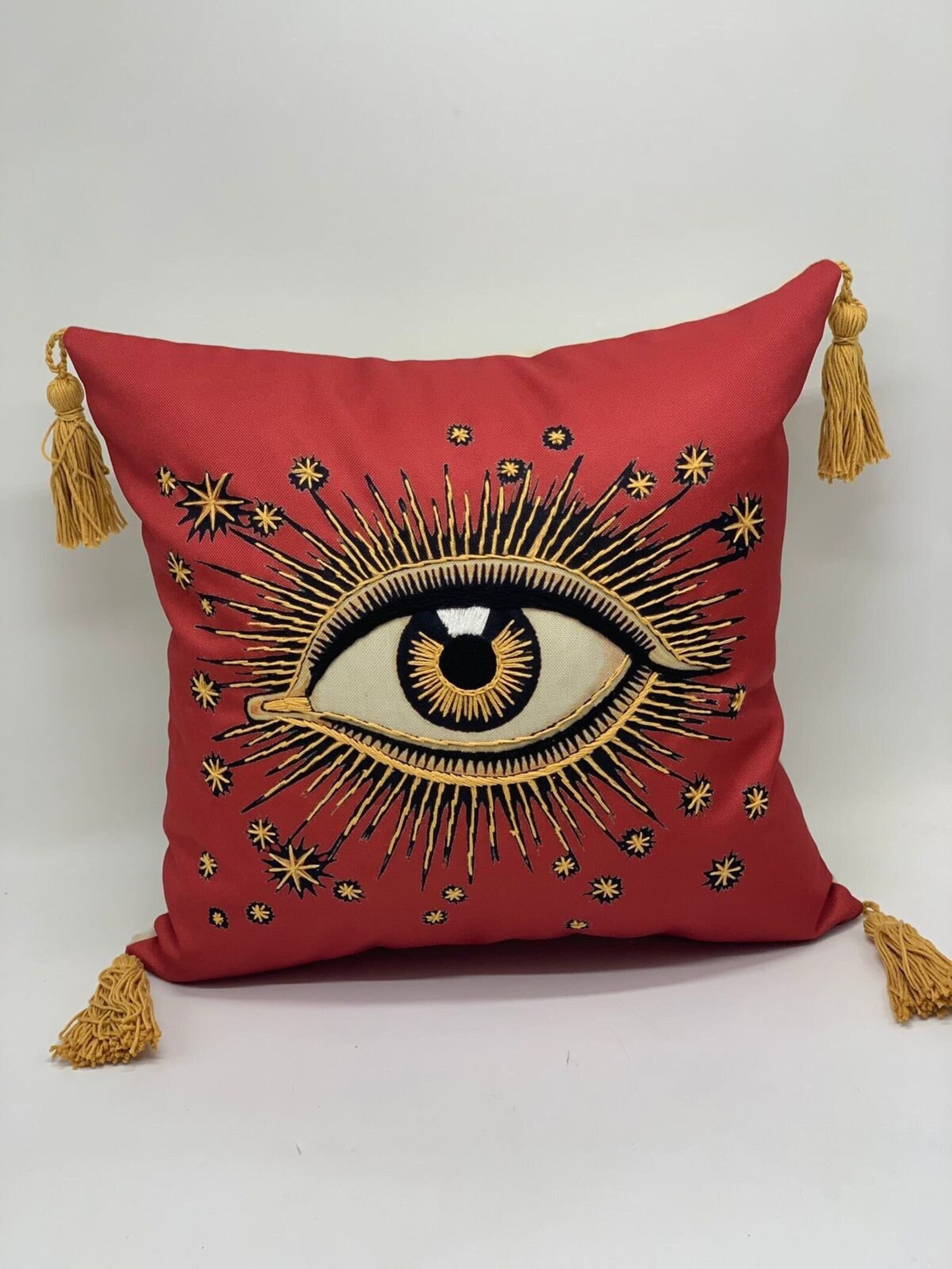 Decorative Evil Eye Embroidered PILLOW COVER Evil Eye Pillow Etsy