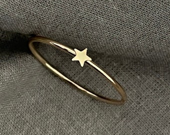 14k Gold Filled Star Ring - Tiny, Trendy, and Timeless