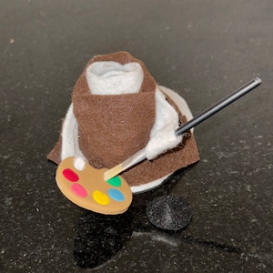 Mini Desk Goose Artist Outfit for 7” figurine | NO GOOSE INCLUDED | Handmade |