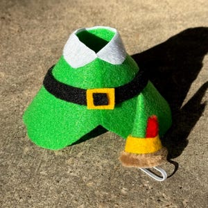 Mini Desk Christmas Green Iconic Elf Outfit for 7” figurine | NO GOOSE INCLUDED | mini Office Goose | Handmade |