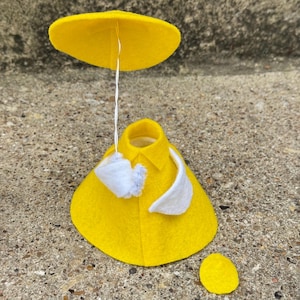 Mini Desk Goose Rain Coat Outfit for 7” figurine | NO GOOSE INCLUDED  | Handmade |