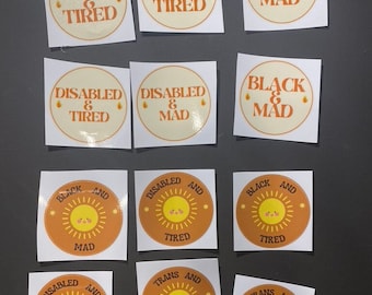 Colorful Round Identity Stickers for Personality and Expression