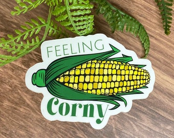Feeling Corny Vinyl Sticker