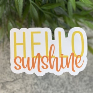 Hello Sunshine Vinyl Sticker