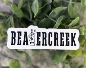 Beavercreek Peace Sign Vinyl Sticker, Waterproof