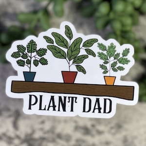 ¡Sube de nivel tu juego de plantas! Obtén el adhesivo 'Plant Dad': ¡impermeable, resistente a la intemperie y apto para lavavajillas! ¡Arréglate con diversión ecológica!