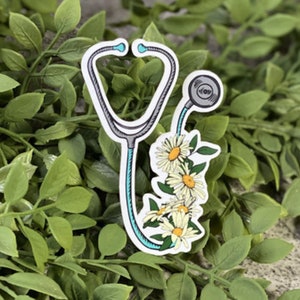 Flowering Stethoscope Sticker