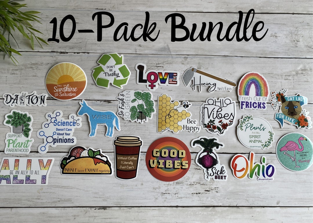 10-pack Sticker Bundle - Etsy