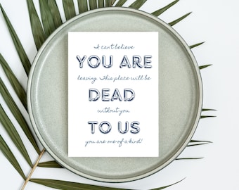 Send Laughter on Their Retirement Journey with Our Funny Goodbye Blank Card!