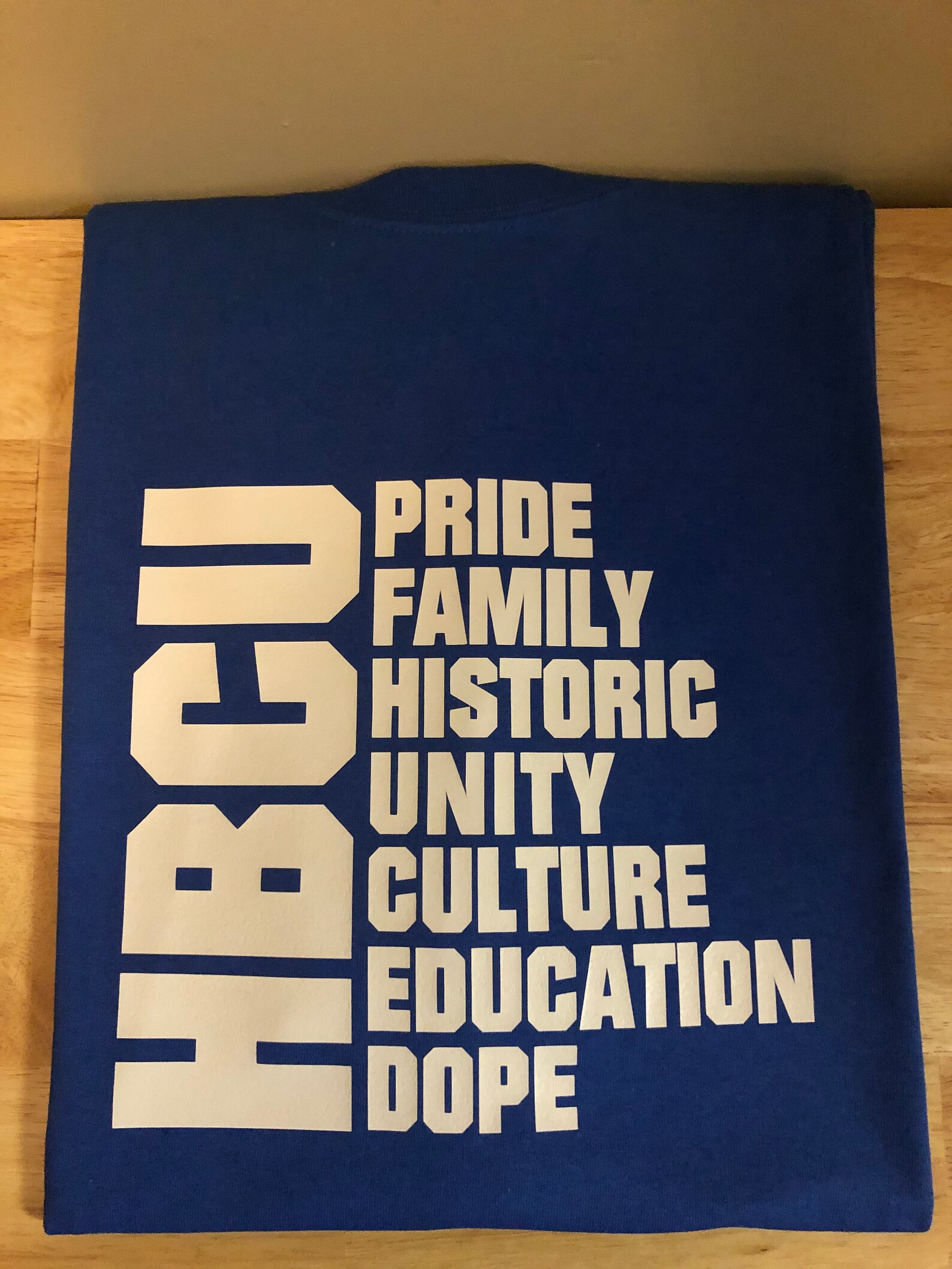 Blue and white HBCU shirt | Etsy