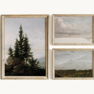 Landscape Vintage Print SET | Digital PRINTABLE Moody Oil Paintings Gallery Wall #194