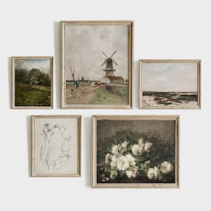 Vintage Gallery Wall Set | Vintage Prints | Farmhouse Home Decor | North Pints | Digital PRINTABLE | S14