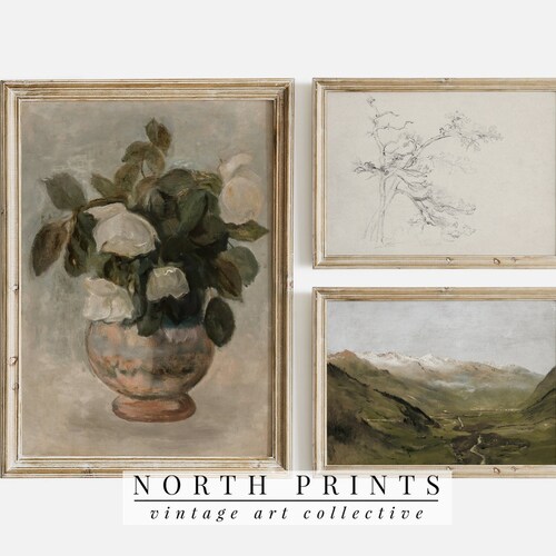 Vintage French Country Gallery Wall Art PRINTABLE SET of 10 Etsy