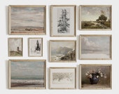 Vintage Farmhouse Gallery Wall Print Set Neutral French Country Decor Paintings PRINTABLE 231