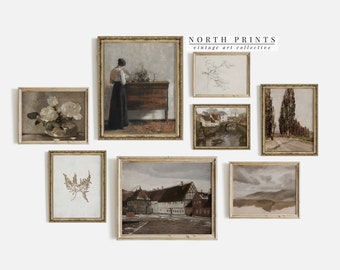 French Country Gallery Wall Art: Vintage European Print Set (Digital Download) S8-2