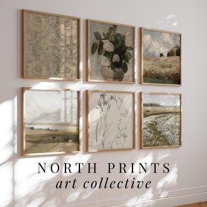 Neutral Gallery Wall SQUARE Print Set Art, Modern Farmhouse Decor, French Country Dining Room Decor, PRINTABLE DOWNLOAD North Prints S6-10