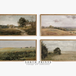 Frame TV Art SET | Vintage Summer Landscape Paintings DIGITAL Download, North Prints #TVS8