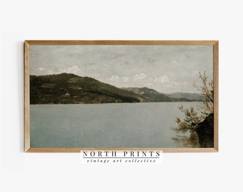 Samsung Frame TV Art | Vintage Lake DIGITAL Download Painting | Antique Art #TV30