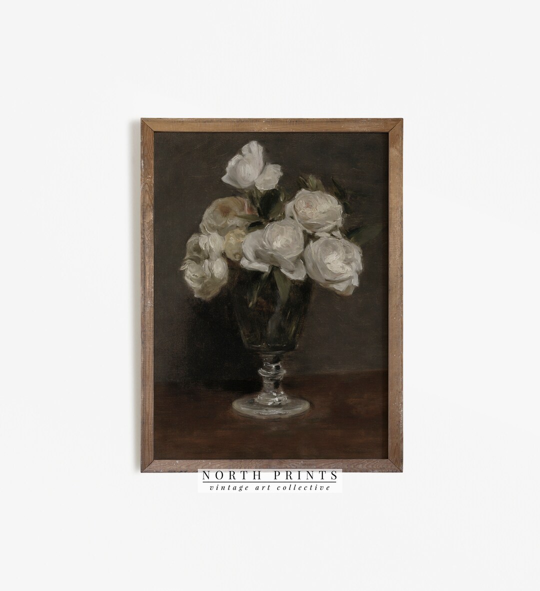 Still Life Roses Painting | Vintage Botanical Art Print | Digital ...