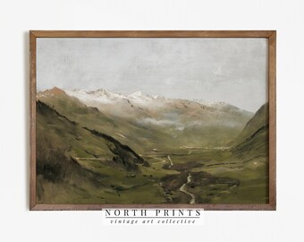 絵画 Mountain Landscape Pixelated Mountain and Lake Landscape with Purple Sky and