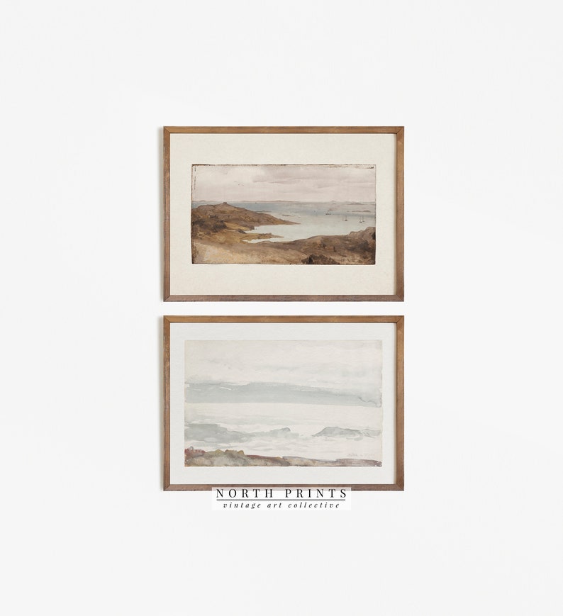 Printable Vintage Gallery Wall Art SET Antique Prints Warm Etsy Canada