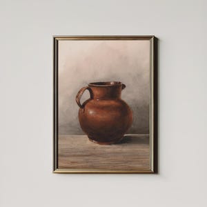 Rustic Kitchen Jug Print | Vintage Farmhouse Kitchen Painting | Digital PRINTABLE | 774