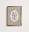 Neutral Vintage Floral Art Print, Cottage Nursery Art, Digital Downloadable Wall Art PRINTABLE North Prints 7-118