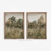Vintage Landscape Print SET of Two | Antique Field Paintings | Split Panel Digital PRINTABLE | S2-18 