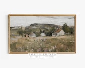 Samsung Frame TV Art Summer Landscape Painting DIGITAL Country Farmhouse TV204