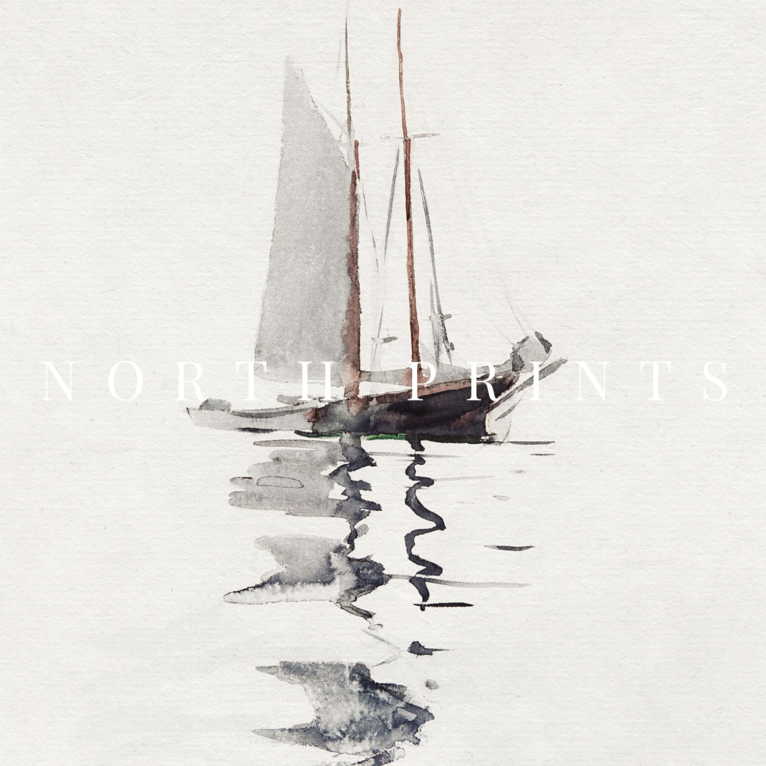 Neutral Nautical Sailboat Digital Print Vintage Nursery Wall - Etsy