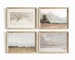 Vintage Gallery Wall Print SET | French Country Decor | Landscape Cloud Study Seascape Tree Sketch | S10 