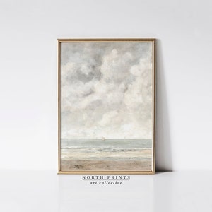 Coastal Beach Print Set: Vintage Farmhouse Wall Art (Printable Digital Download) S2-131 image 4