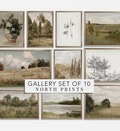 French Country Gallery Wall Art Set: Vintage Landscape Prints (Digital Download Printable) S10-14