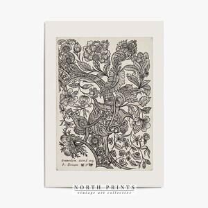 K&ouml;nnte beinhalten: Schwarzwei&szlig;es Vintage-Illustration eines floralen Designs mit komplizierten Details. Das Bild stammt aus Amsterdam, 1629, von A. Schenck.